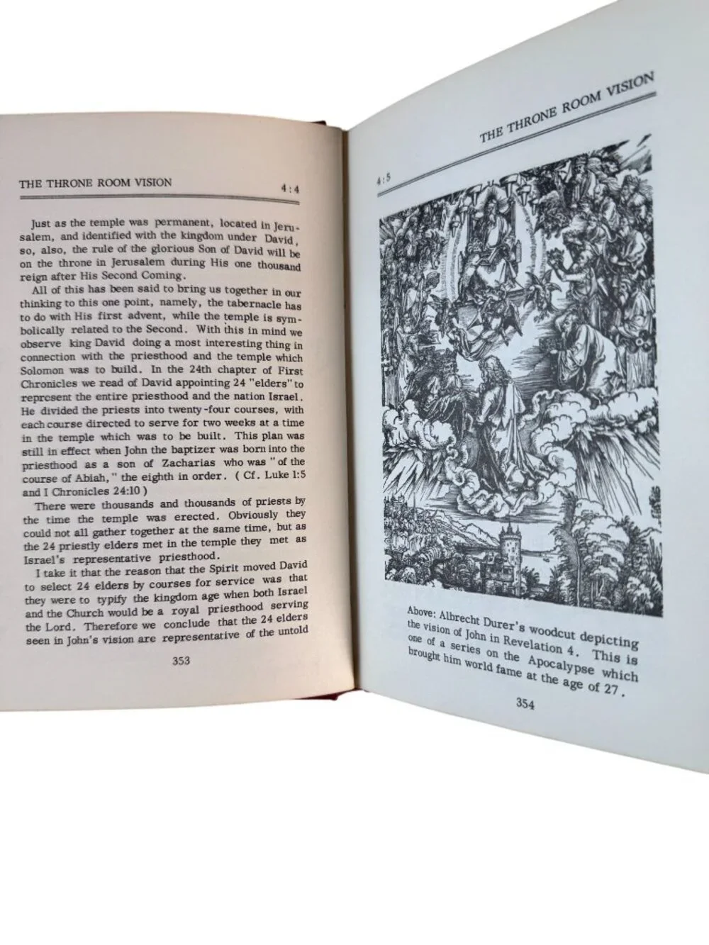 The Throne Room Vision Revelation Commentary By Duane Spencer Rare Hardcover